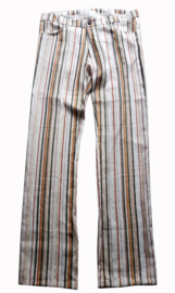 Streep linnen heren broek