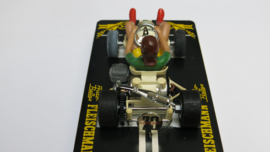 3270 Go-Cart vrouw met vast bruin haar (gestempeld)