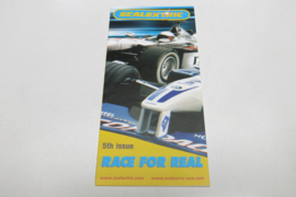 Scalextric folder 5rd issue "Race for real"