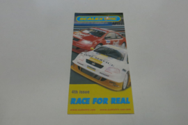 Scalextric folder 4rd issue "Race for real"