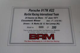 1:24 BRM, Porsche 917K #22 "LeMans winner 1971"
