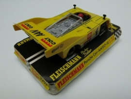3202 Porsche Can-Am geel (spiegels zwart) (zeer goede staat)