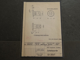 3224 - 3227 Porsche 911 koplamp (origineel)