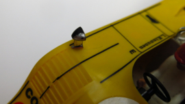 3202 Porsche Can-Am geel nr. 1 (spiegels chrome)