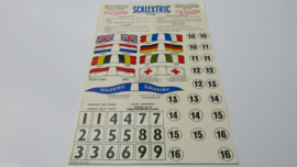 Scalextric Vlaggen en Nummering