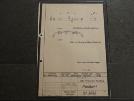 3224 - 3227 Porsche 911 achterlicht (origineel 02-11-1976)