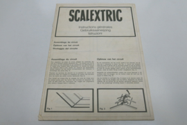 Scalextric gebruiksaanwijzing "opbouw van het circuit"