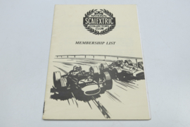 Scalextric Collectors Club, Membership list 1993