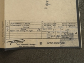 3220 Porsche Carrera 6 wielophanging (origineel, zonder datumstempel)