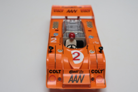 3203 Porsche Can-Am oranje nr: 2 (spiegels zwart, gestempeld