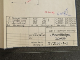 3230 Ferrari Niki Lauda rolbeugel, spiegels (origineel)