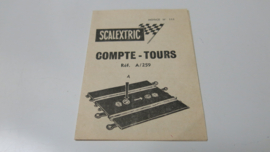 Scalextric gebruiksaanwijzing "Rondenteller"