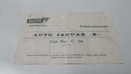 Scalextric onderhoudsinstructies Jaguar E