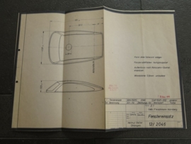 3224 - 3227 Porsche 911 raam (origineel)