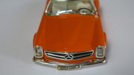 Mercedes 250SL kap oranje (nieuw met lakschade)