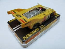 SOLD 3202 Porsche Can-Am geel  nr. 1 (spiegels chrome, gestempeld)