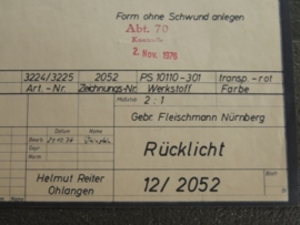 3224 - 3227 Porsche 911 achterlicht (2) (origineel 02-11-1976)
