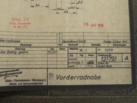 3220 Porsche Carrera 6 velg voor (2) (origineel)