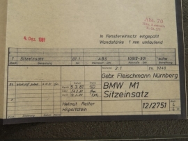 3240 BMW M1 interieur (origineel)
