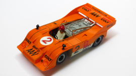 3203 Porsche Can-Am oranje nr: 2 (spiegels zwart, gestempeld)