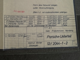 3224 - 3227 Porsche 911 bodem (origineel)