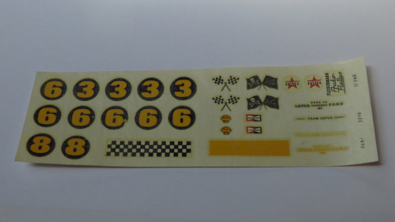 Ford Lotus decals (compleet)