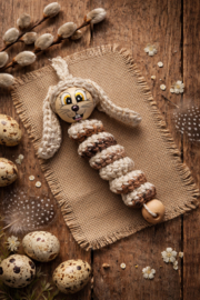 Konijntje met handgeschilderd gezichtje