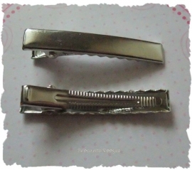 (HA-all-002) 2 Alligator clips met tandjes - 47mm - super kwaliteit