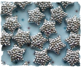 (FL-st-006) Flatback - ster - strass - zilver - 10mm