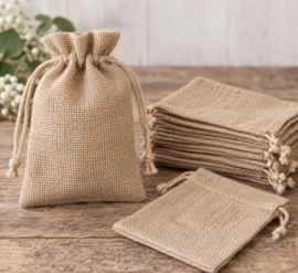 Jute zakje - 10x14cm