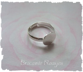 (Rp-002) Verstelbare ring met plakvlakje - 10mm - diameter ring 18mm