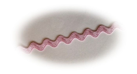 (Z-003) Zigzagband - licht roze