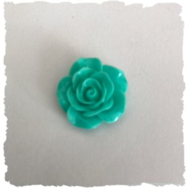 (FLr-016a) Flatback - roosje - d. mint - 20mm