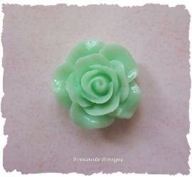 (FLr-008) Flatback roosje - pastelgroen - 15mm