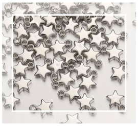 (B-005) Bedel - ster - zilver - 11mm