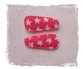 (HOBd-024) 2 hoesjes - baby - sterretjes - fuchsia