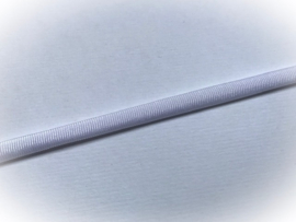 (EB-001) Elastisch band voor baby haarbandjes - halfrond - wit - 8mm
