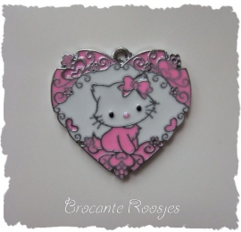 (B-007) Bedel - Kitty - hart - 3,5cm