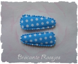 (HOBs-012) 2 hoesjes - baby - stipje - aqua