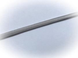 (EB-003) Elastisch band voor baby haarbandjes - halfrond - grijs - 8mm