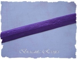 (EB-019) Vouw-elastiek - paars - 2cm