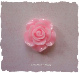 (FLr-014) Flatback - roosje - roze - 20mm