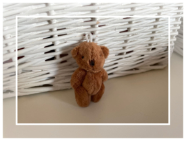 (B-010) Bedel - teddy beertje - bruin - 6cm