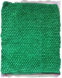 (O-034) Gehaakt topje voor petticoat - stretch -  groen - 24x32cm (grotere maat)