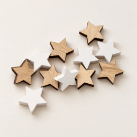 Houten ster - naturel - 18mm