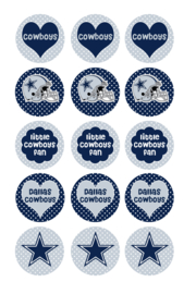 (FB-040) Flatback - button - ster - donker blauw * let op alleen de ster is leverbaar