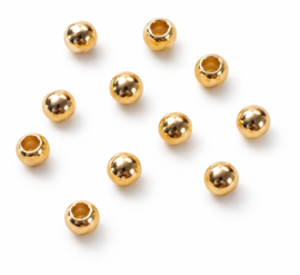 4  kraaltjes - 6mm - goudkleurig
