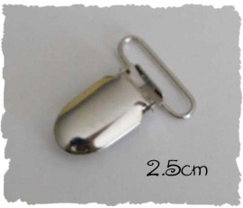 (SPe-002) Speenclip - metaal - recht - 2,5cm