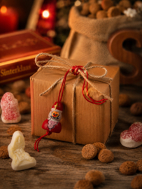 Sinterklaas gelukspoppetje - hout
