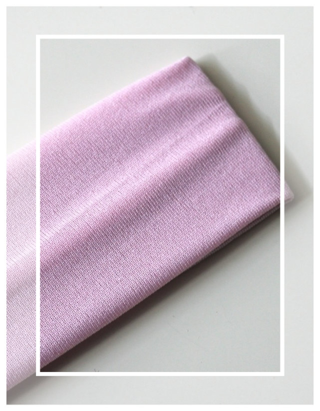 Haarband - stretch stof - licht roze